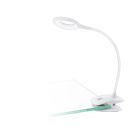 White clip on light plastic, Chana, 3W, 3000K LED, with switch