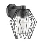Black industrial outdoor light metal, Stan, IP44