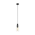 Black modern pendant light glass, Jovanni