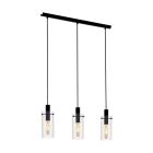 Black modern pendant light glass, Jovanni