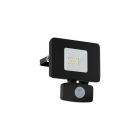 Black outdoor wall light with motion sensor aluminium, Joey, IP44