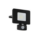 Black outdoor wall light with motion sensor aluminium, Joey, IP44