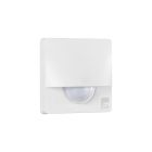 White Surface-mounted motion detector Lenn, Polyester, Motion sensor