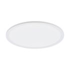 White flush ceiling light aluminium, Ericus, 28W, 4000K LED