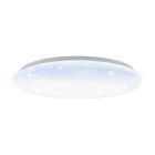 White flush ceiling light steel, Patryk, 40W, white switch LED