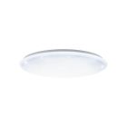 White flush ceiling light steel, Patryk, 60W, white switch LED
