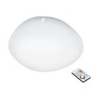 White flush ceiling light steel, Tyrell, 34W, adjustable light colour LED