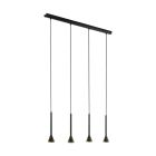 Black pendant light steel, Marielle