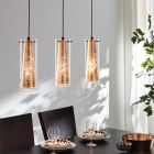 Golden modern pendant light glass, Barceno