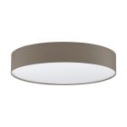 Taupe modern ceiling light plastic, Sila, 40W, warm to cold white adjustable LED, with remote control