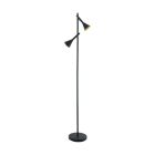 Golden floor lamp steel, Marielle, with switch