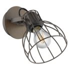 Wood ceiling spotlight brown, Tjarda