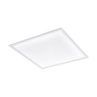 White modern flush ceiling light aluminium, Cathy, 30W, adjustable light colour LED