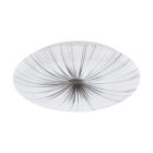 White flush ceiling light steel, Josta, 24W, 3000K LED