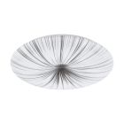 White flush ceiling light steel, Josta, 33W, 3000K LED