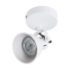 White vintage ceiling spotlight steel, Tinke