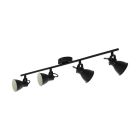 Black vintage ceiling spotlight steel, Tinke