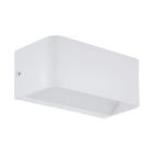 White wall light aluminium, Tjalle, 10W, 3000K LED