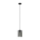 Grey pendant light smoke glass, Lucian