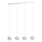 Chrome pendant light steel, Evelyn