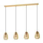 Amber design pendant light glass, Fredericus