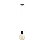 Black pendant light steel, Samed