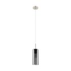 Grey pendant light smoke glass, Tino