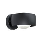 Black modern outdoor light aluminium, Lyn, 2W, 3000K LED, IP44