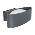 Anthracite modern outdoor light aluminium, Kawita, 10W, 3000K LED, IP44