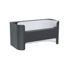 White modern outdoor light aluminium, Lard, 4,8W, 3000K LED, IP44