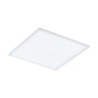 White flush ceiling light steel, Yannick, 33W, 4000K LED