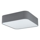 White flush ceiling light steel, Abano