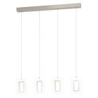 Nickel pendant light plastic, Niels, 5W, 3000K LED