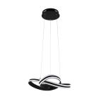 Black modern pendant light plastic, Marigje, 18W, 3000K LED