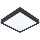 Black ceiling light steel, Pascale, 16W, 4000K LED