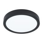 Black ceiling light steel, Pascale, 16W, 3000K LED