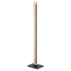 Wood floor lamp brown, Ludovica, 22W, 3000K LED, with switch