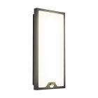 Black modern outdoor wall light with motion sensor steel, Lydian, 16W, 3000K LED, IP44