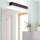 Black modern bathroom wall light aluminium, Rafael, 26,5W, 3000K LED, IP44