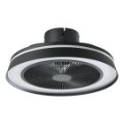 Black modern ceiling fan plastic, Najma, 25,2W, RGBW LED, with remote control