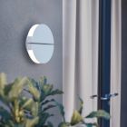 White modern wall light stainless steel, Vidya, 5W, warm to cold white adjustable LED, IP44