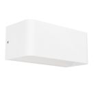 White modern smart wall light aluminium, Tjalle, 10W, RGBW LED, IP54