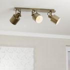 Golden industrial ceiling spotlight aluminium, Kwinten