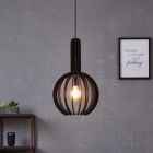 Wood pendant light black, Kenney