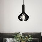 Wood pendant light black, Kenney