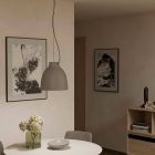 Taupe industrial pendant light aluminium, Thijs