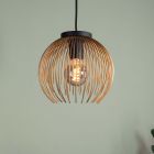 Golden industrial pendant light aluminium, Keimpe