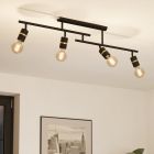 Black ceiling spotlight aluminium, Jelger