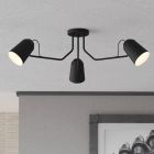 Black industrial ceiling light aluminium, Jelco