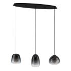 Black design pendant light glass, Yolanda